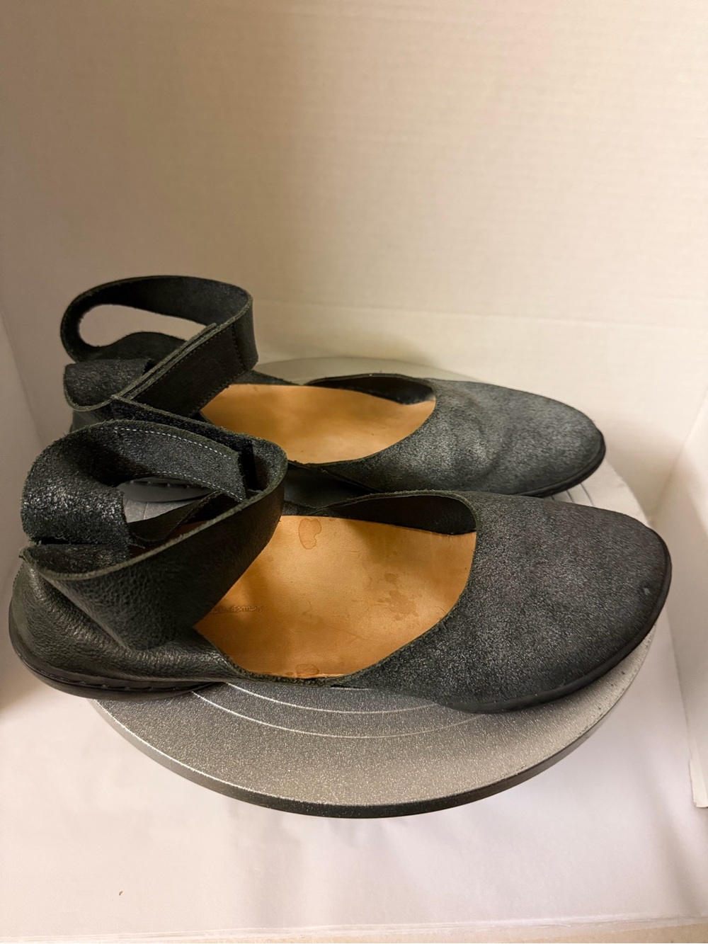 Trippen Cups combine Leather Mary Jane Shoes Sz Women’s 39,8.5